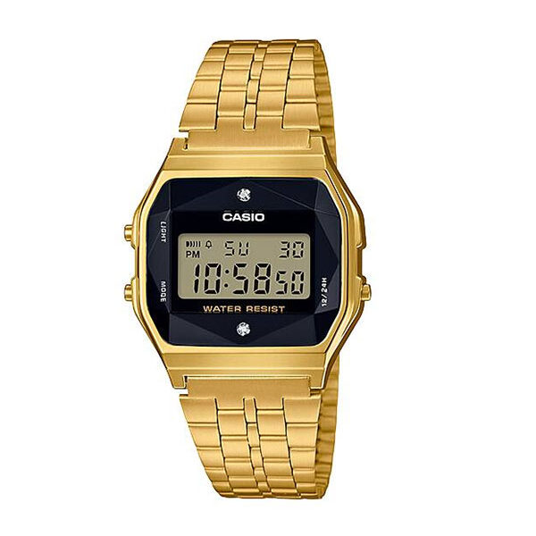 Casio Men's A159WGEA-1DF Stylish Gold Digital Watch