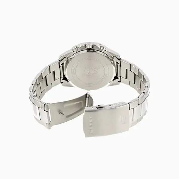 Casio Men's Edifice Quartz Watch with Stainless-Steel Strap, Silver, 21.6 (Model: EFV-570D-7AVUDF)