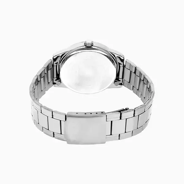 Casio #MTP-V001D-7B Men's Standard Stainless Steel Easy Reader Silver Dial Watch