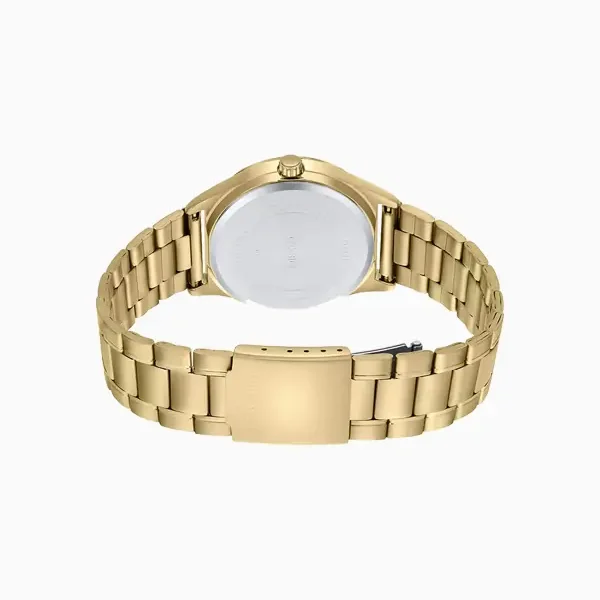 Casio MTP-V006G-7B Men's Gold Tone Stainless Steel Easy Reader White Dial Day Date Analog Dress Watch